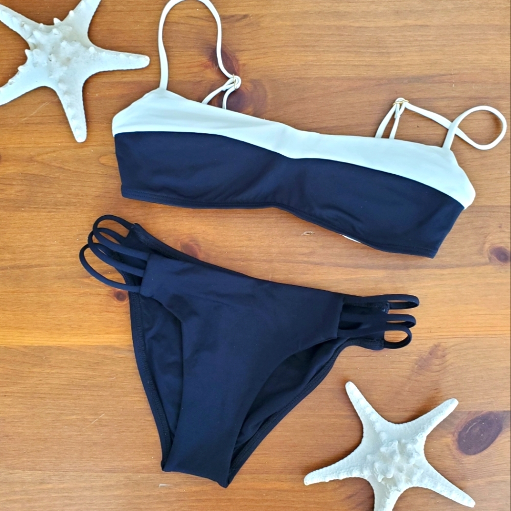 NWT L*Space Kennedy Strappy Side Bikini Bottoms in XS